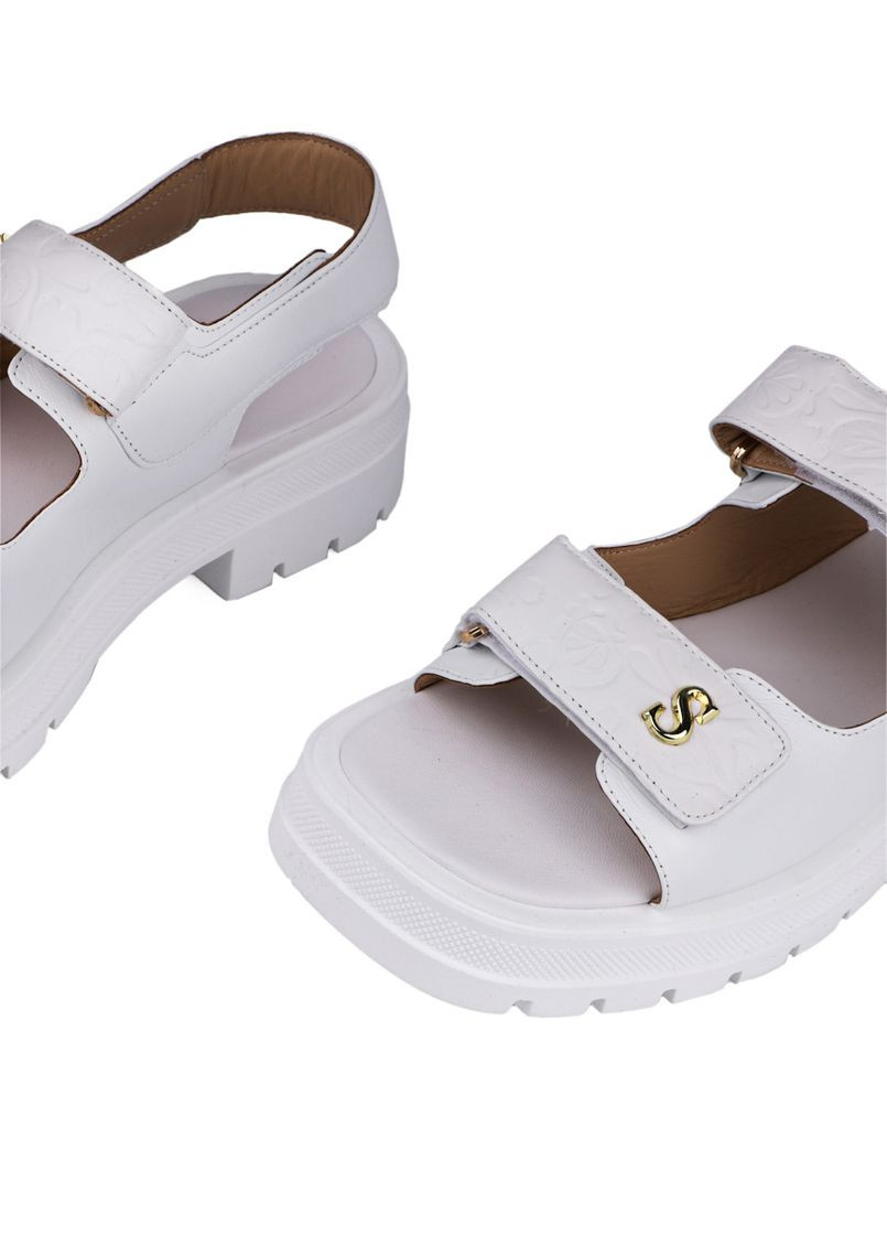 Жіночі Сандалі KAROLINA/01 Білий Шкіра Helena Soretti (292398348)