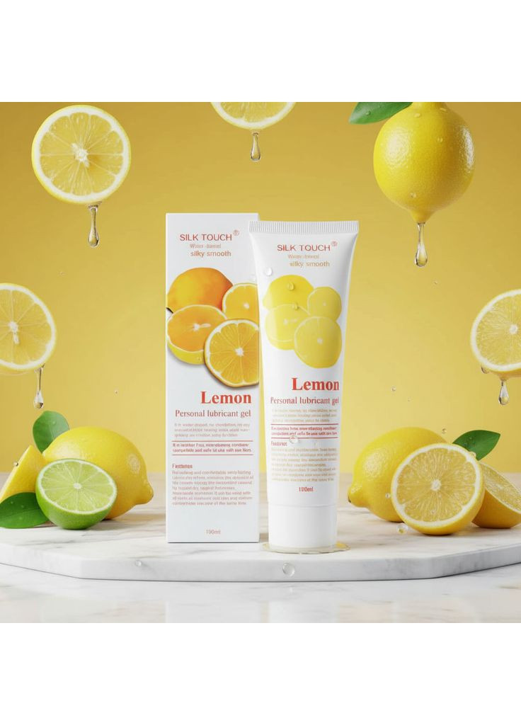 Интимный гель-лубрикант увлажняющий Silk Touch с ароматом лимона 100 мл No Brand (366665279)