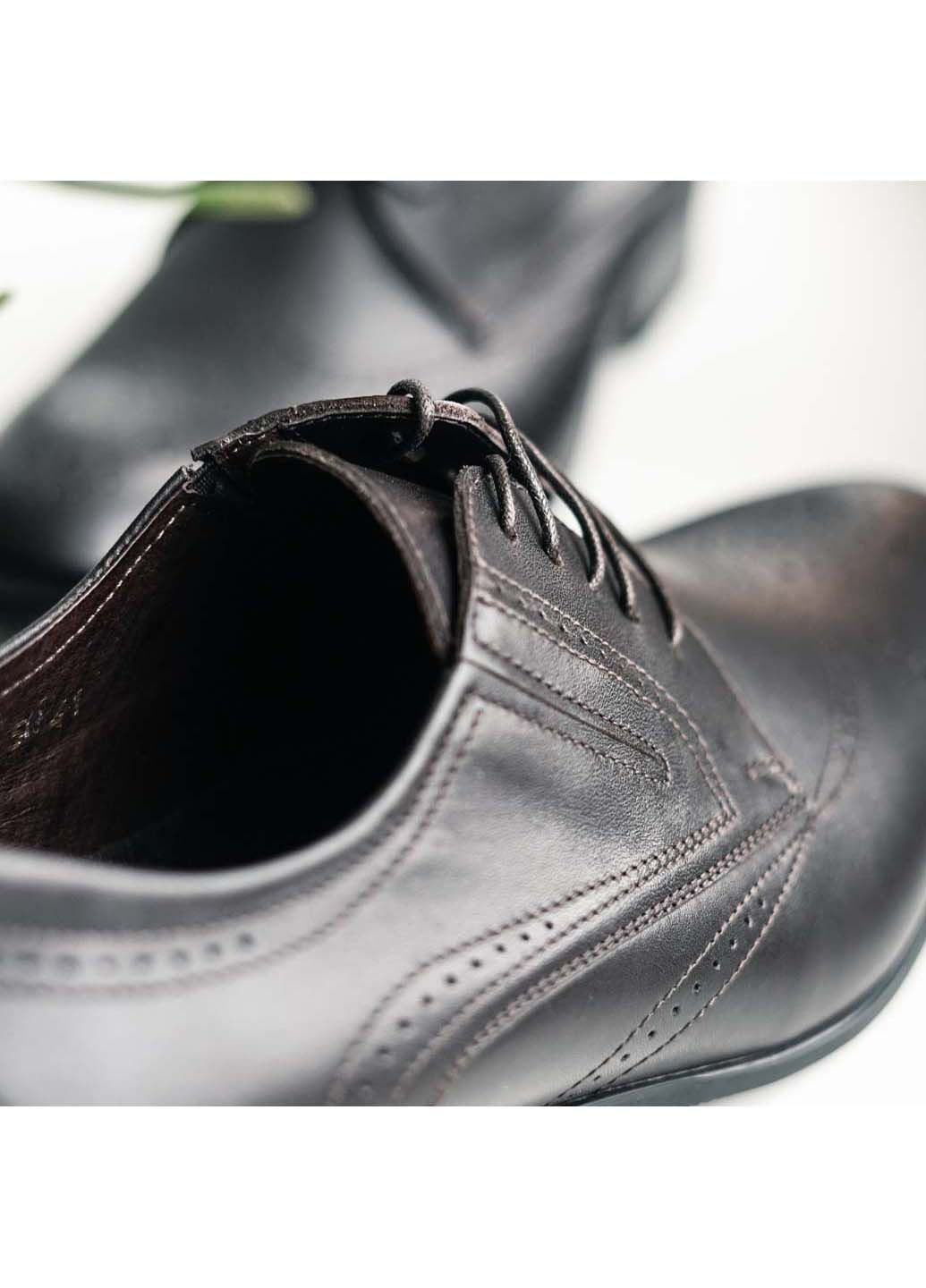 Коричневые кэжуал туфли броги Ikos на шнурках