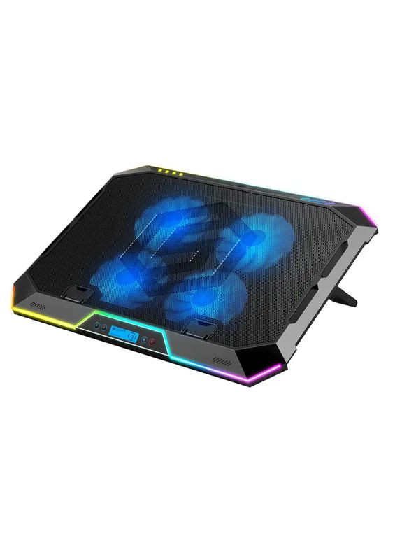 Підставка для ноутбука з охолодженням K11 Laptop Cooling Pad, RGB, Black VHG (334305125)