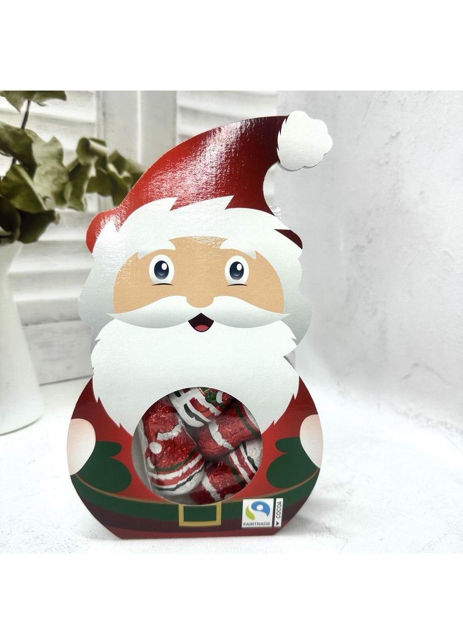 Новогодняя упаковка "Санта" с шоколадными объемными фигурками "в мешочке" No Brand (367832819)