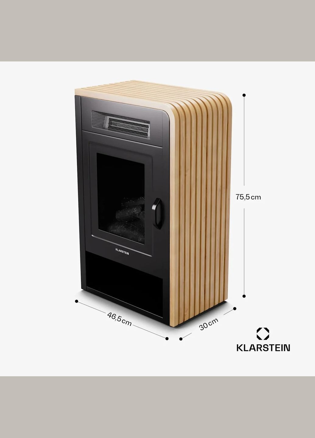 Електрокамін Opala Smart 950/1900 Вт (10045362) Klarstein (338194892)