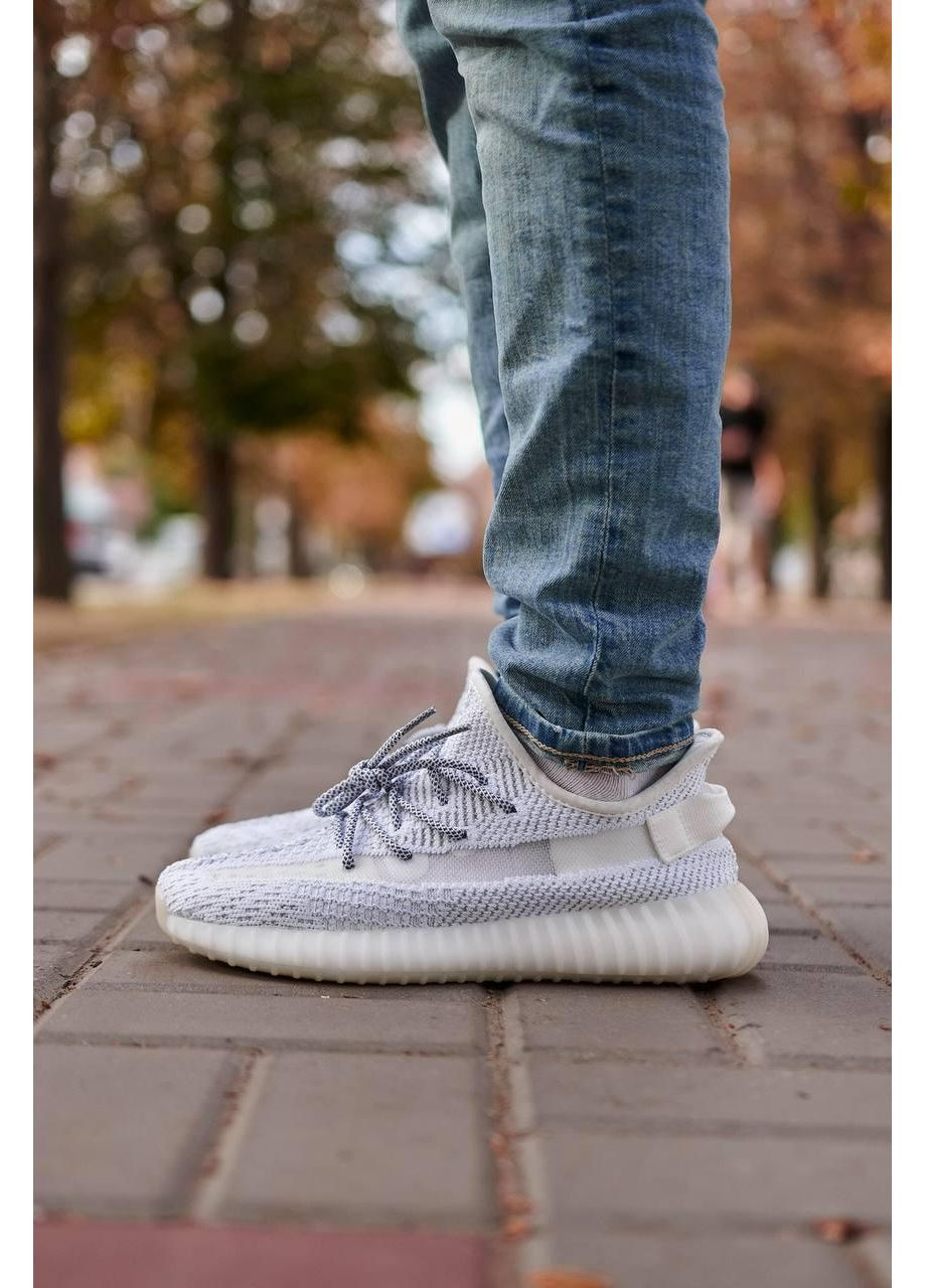 КРОСІВКИ ЖІНОЧІ ADIDAS YEEZY BOOST 350 STATIC FULL REFLECTIVE АДІДАС ІЗІ БУСТ No Brand сірі демісезони (367172737)