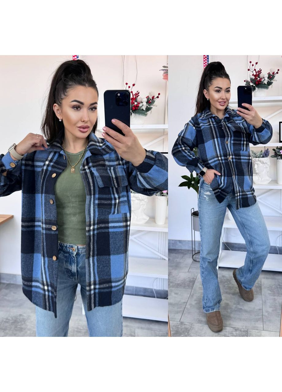 Синяя рубашка Fashion