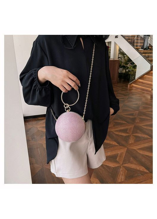 Жіноча кругла сумка 5007 куля на ланцюжку No Brand (367041181)