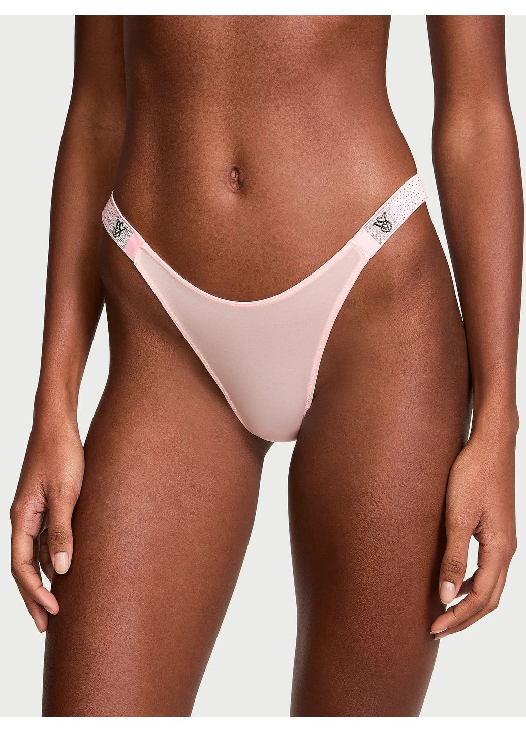 Блідо-рожевий демісезонний комплект (бюстгальтер, трусики) Victoria's Secret