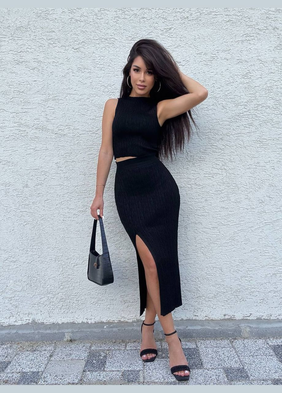 Стильный костюм из фактурной вязки Vakko (332005183)