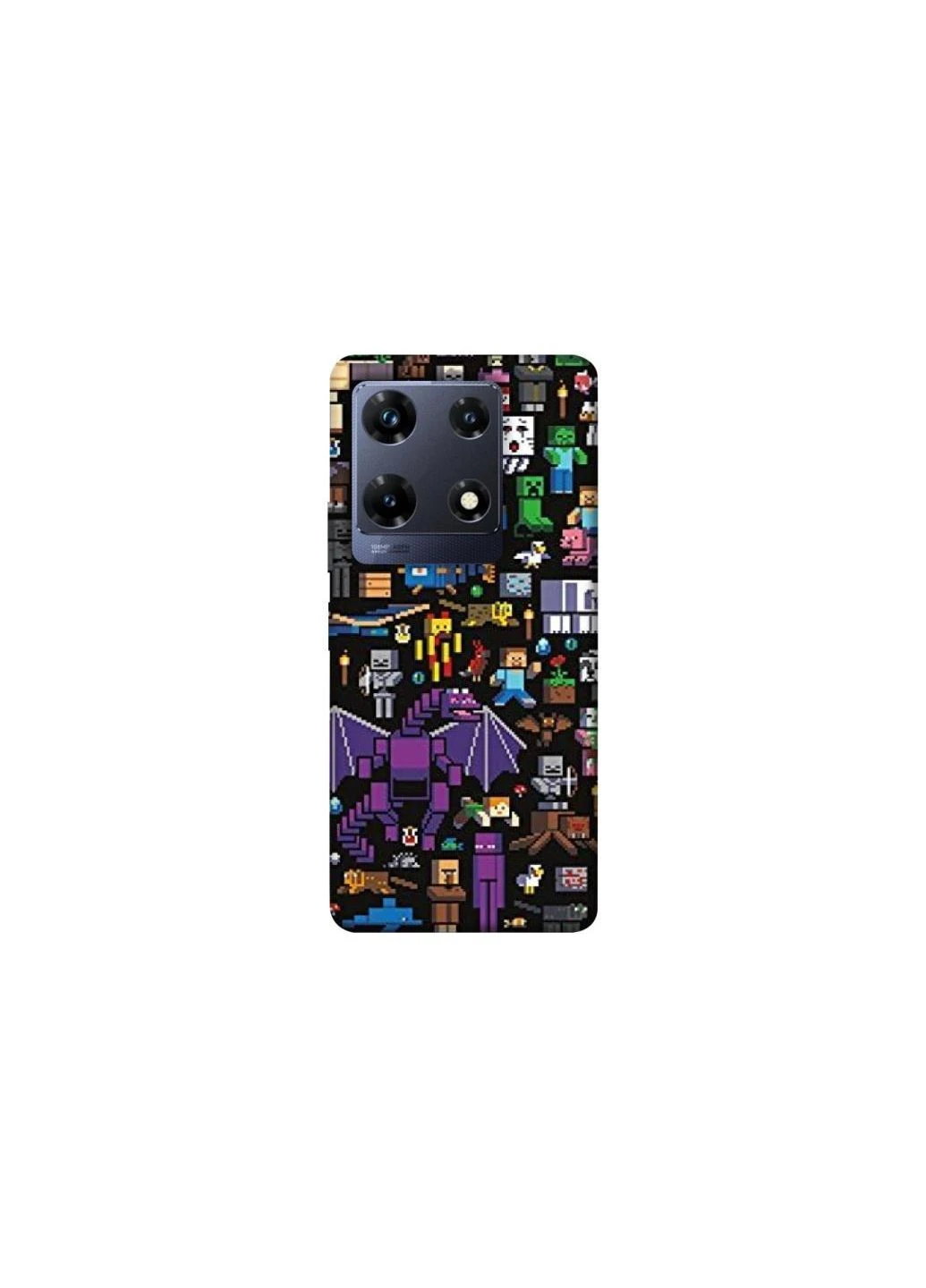 Чохол на Infinix Note 30 Pro Minecraft v5 Frontalka (380647619)