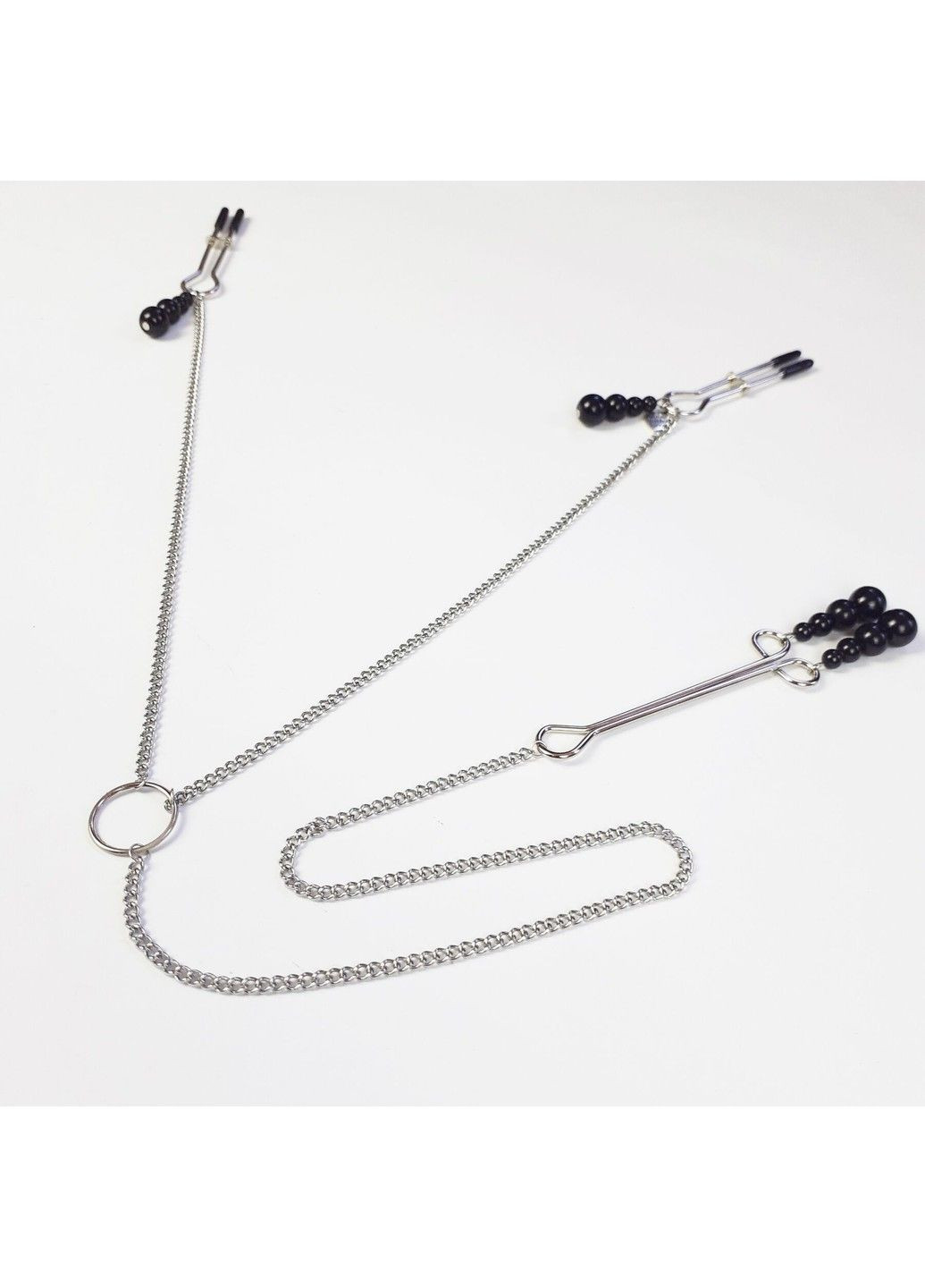 Затискач для сосків та клітора - Nipple and clit clamps Black Pearl Art of Sex (345708918)