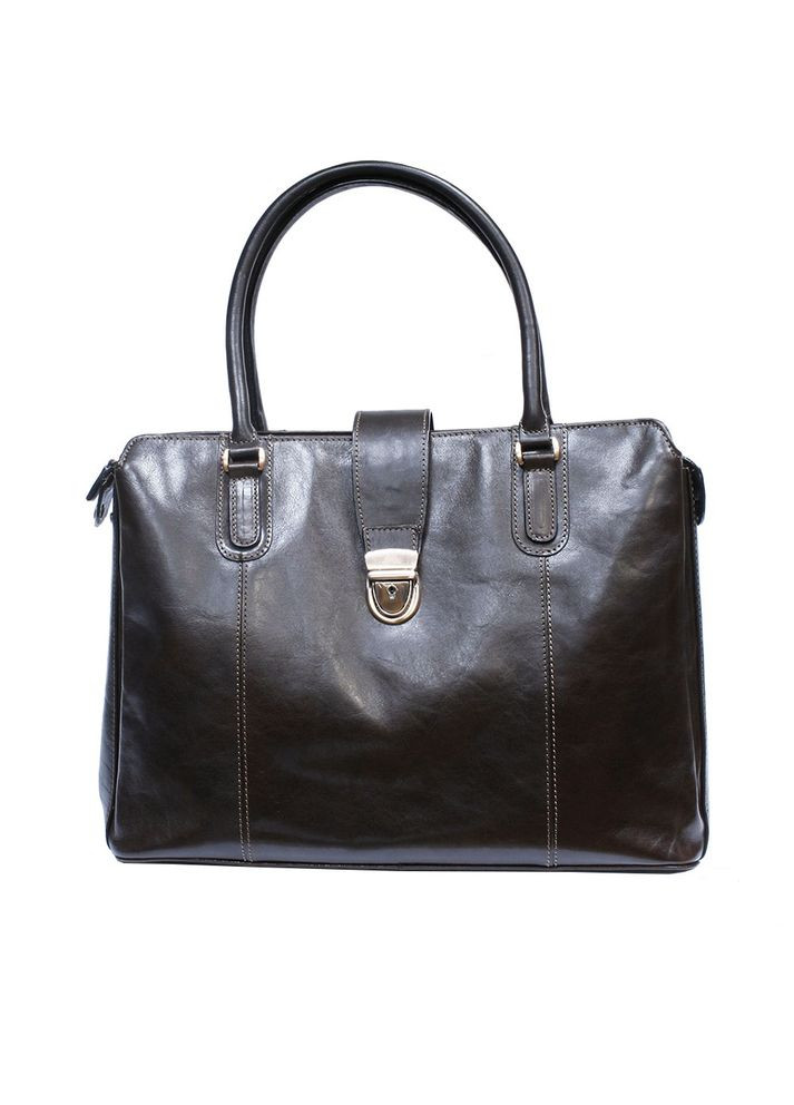 Ділова жіноча сумка з натуральної шкіри Italico 9715 moro Tony Perotti (303829975)