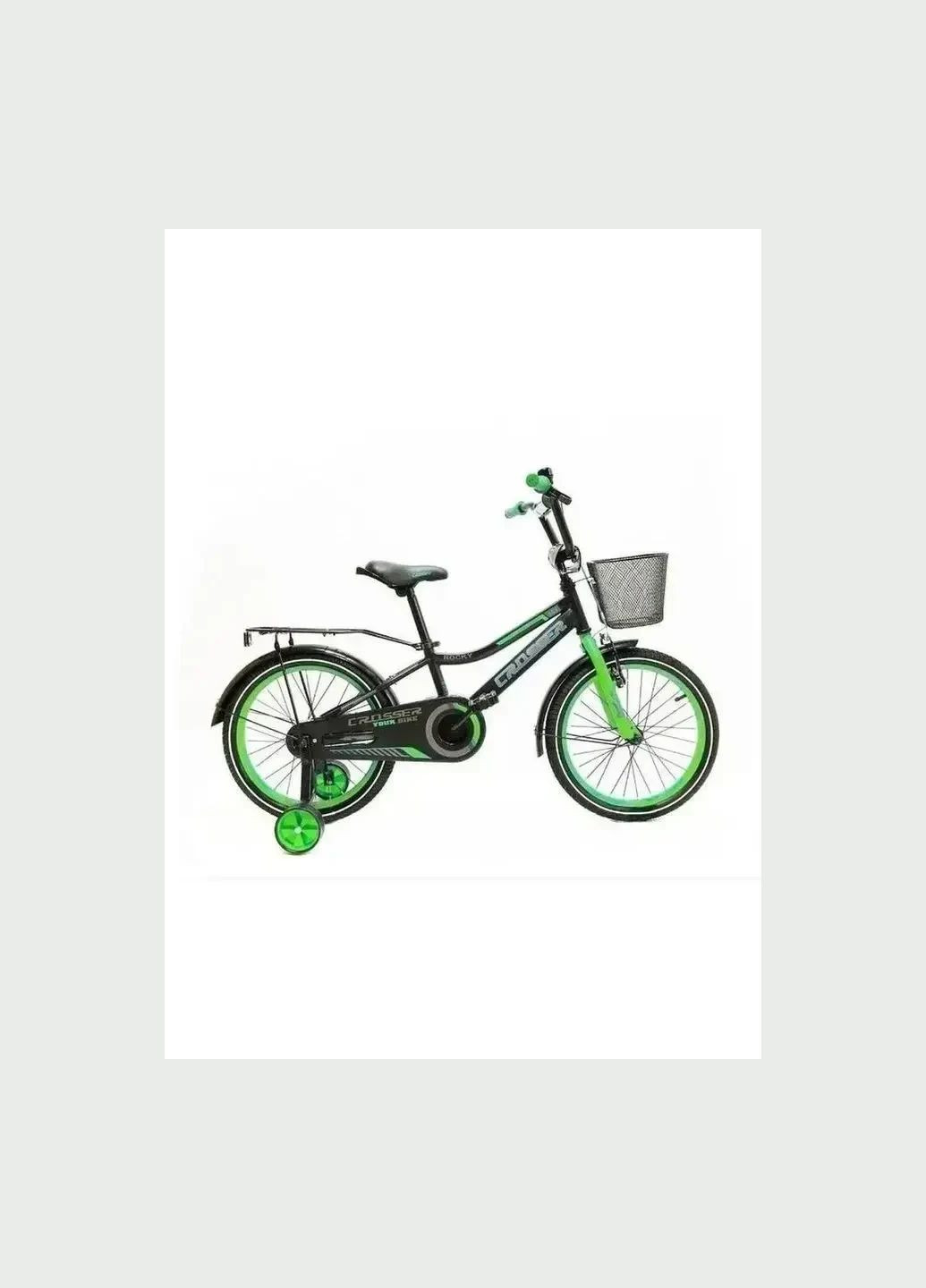 Детский двухколесный красный велосипед 16 дюймов для мальчика со страховочными колесиками Crosser (322777158)