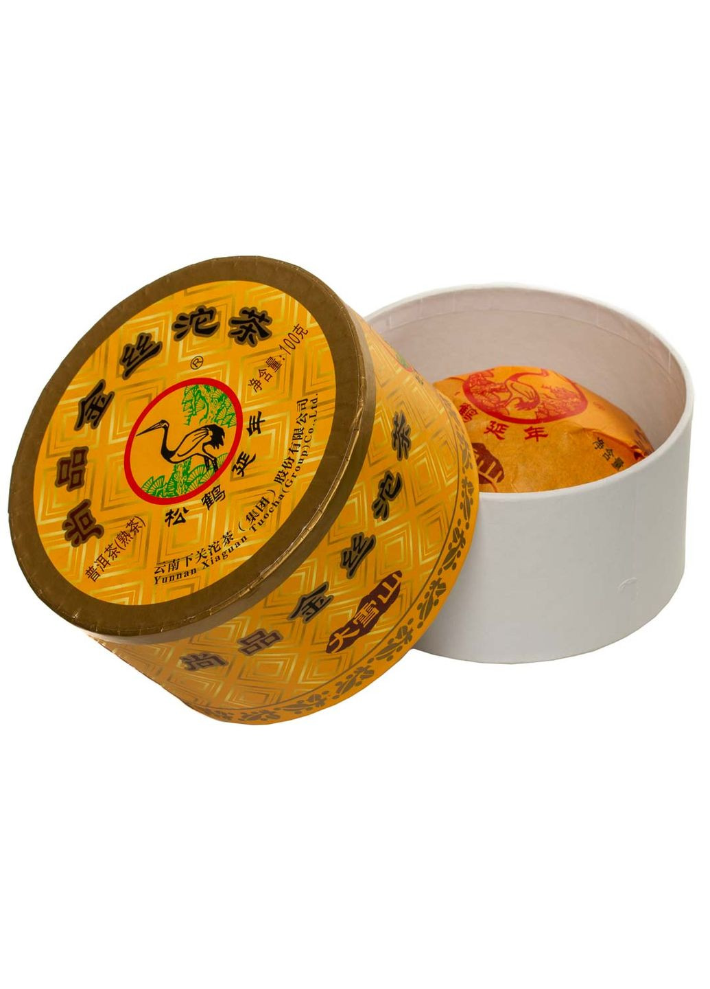 Шу Пу Эр Ся Гуань Золотая лента 2018 г., 100 г Xiaguan (305195921)