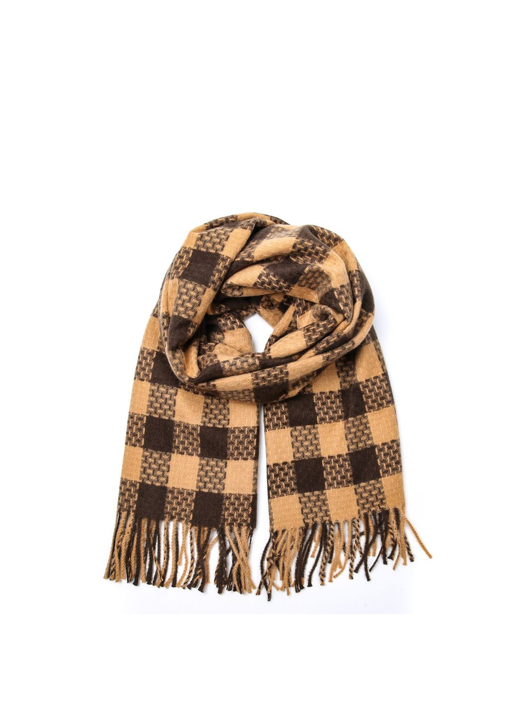 Палантин чоловічий клітинка кашемір ТРАКС 952-546 LuckyLOOK 952-546М (367831458)