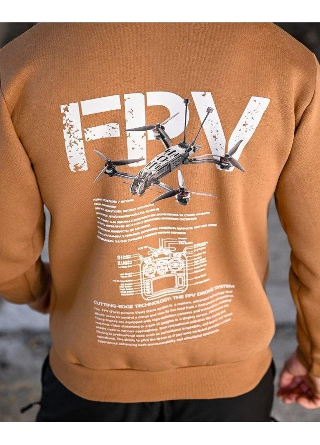 Милитари худи на флисе зимнее GENESIS FPV Тактическая военная кофта с принтом, армейская толстовка худи зсу No Brand (393165759)