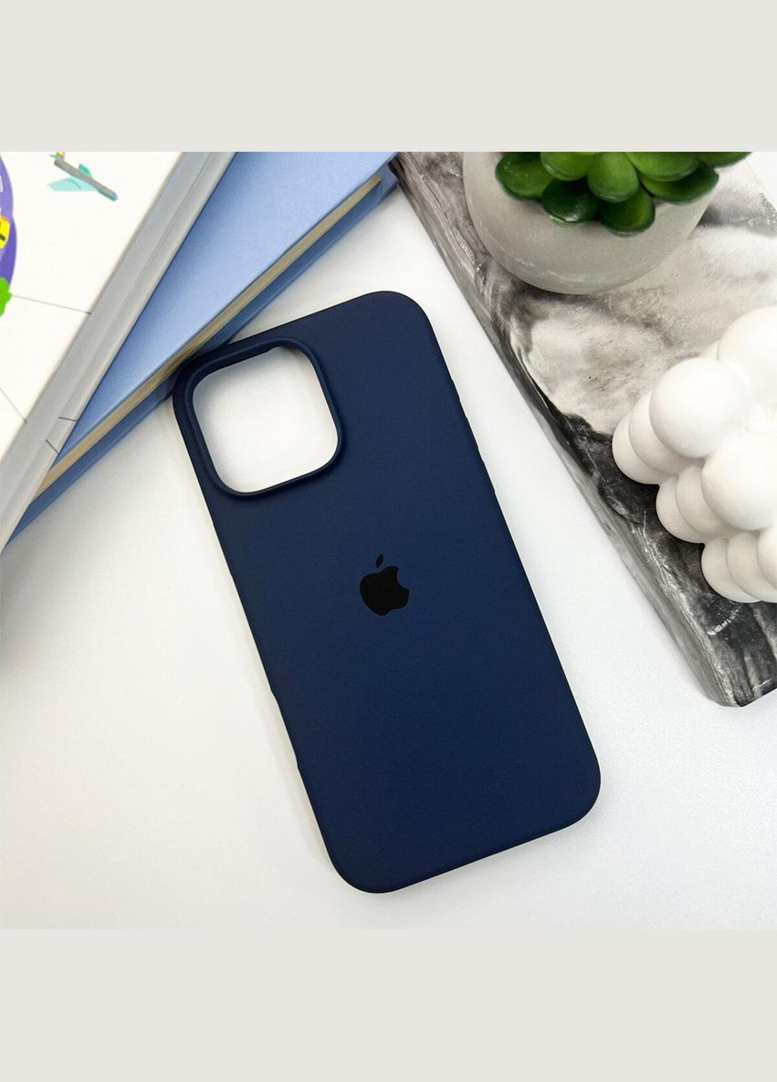 Силиконовый чехол для iPhone 16 Pro Max Dark Blue No Brand (306549332)