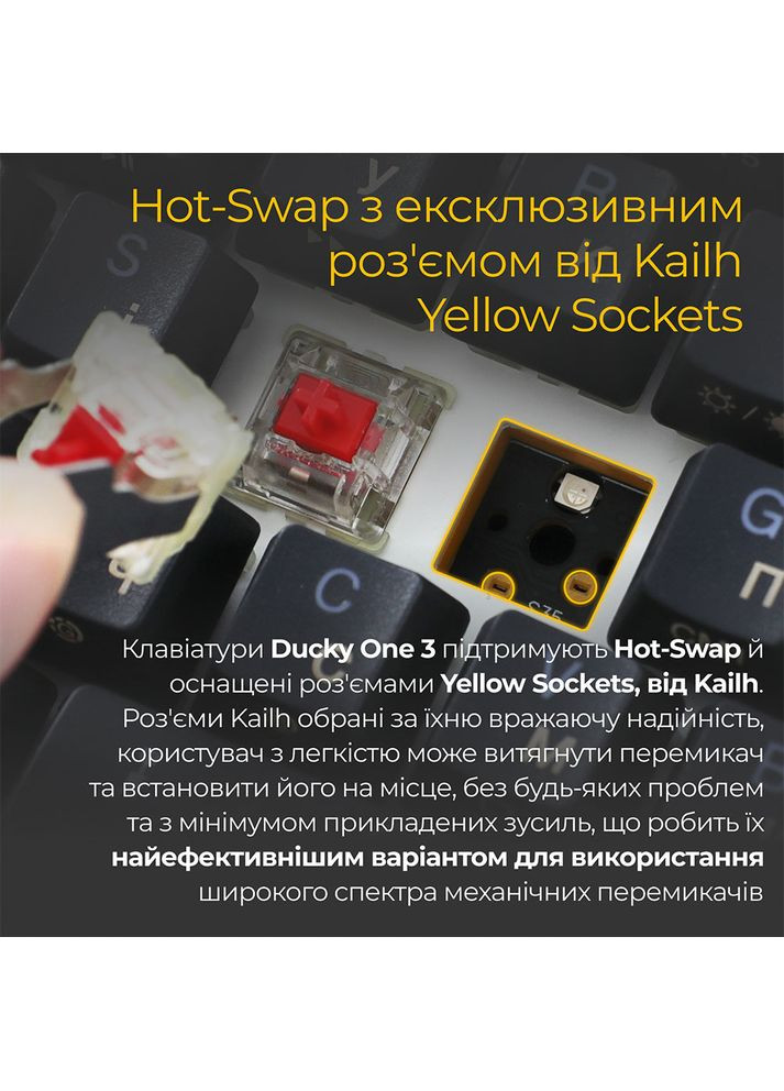 Клавиатура One 3 Mini Cherry MX Brown RGB Black UA (DKON2161ST-BUAPXCLAWSC1) Ducky (323117486)