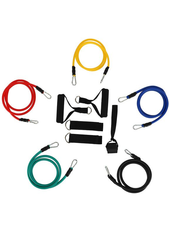 Эспандер многофункциональный для фитнеса 5 жгутов FI-9841, (56508218) FDSO (323020473)