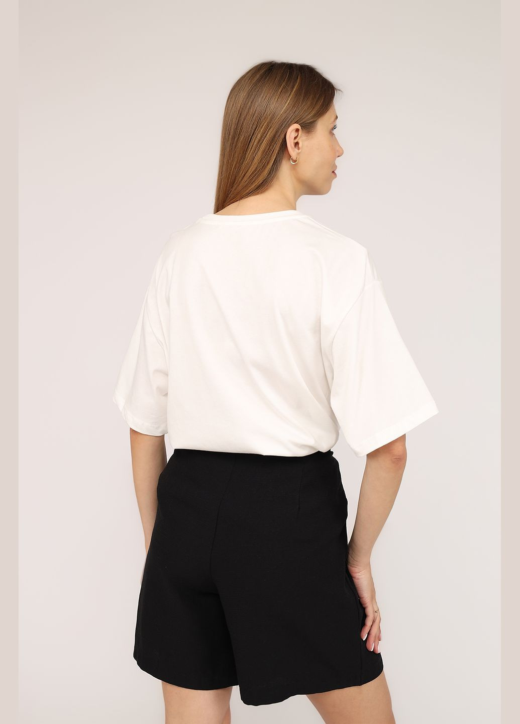 Футболка с коротким рукавом женская цвет белый ЦБ-00277522 Crep - (334429159)