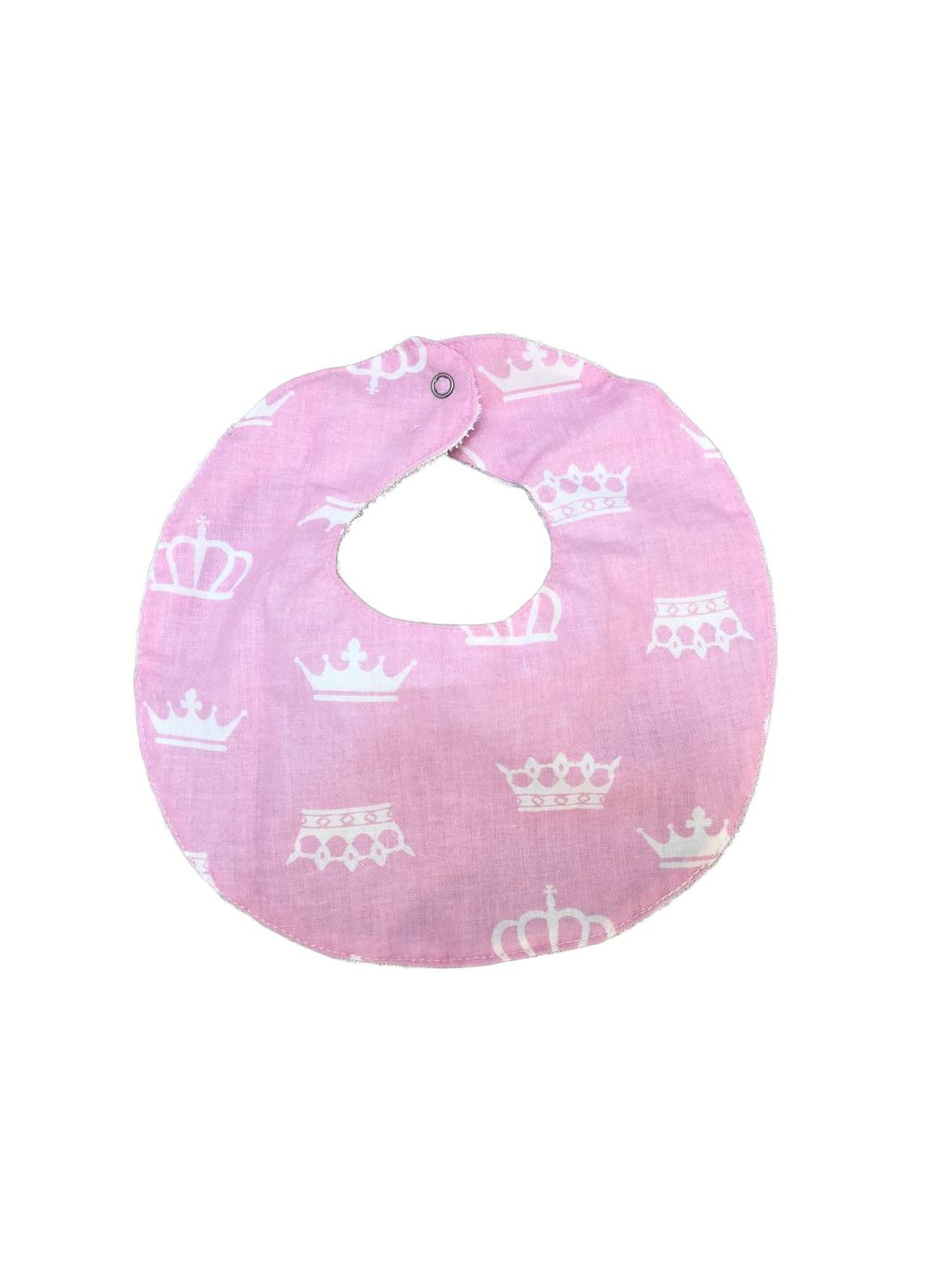 Непромокаючий слюнявчик "Корони рожеві" Moontime (354827073)