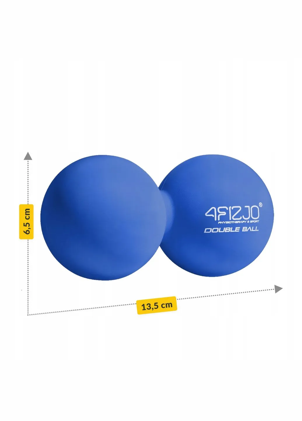 Массажный мяч двойной Lacrosse Double Ball 6.5 x 13.5 см Blue () 4FIZJO P-5907739314321 (341529114)