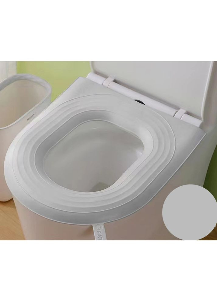 Водонепроникна накладка на унітаз YU775938 Світло-сірий No Brand (368565773)