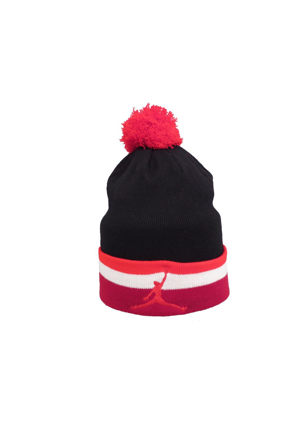 Чорна шапка з баскетболістом із червоними смужками КиП (358052583)