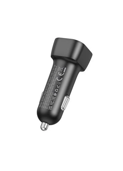 Автомобільний зарядний пристрій BZ28A Trophie PD30W+QC3.0 чорний Borofone (386047734)