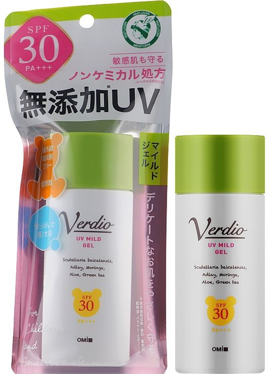 Гель для чувствительной кожи Verdio UV Mild Gel SPF 30 PA +++ 80ml (1016295-33145) Omi Brotherhood (368632646)