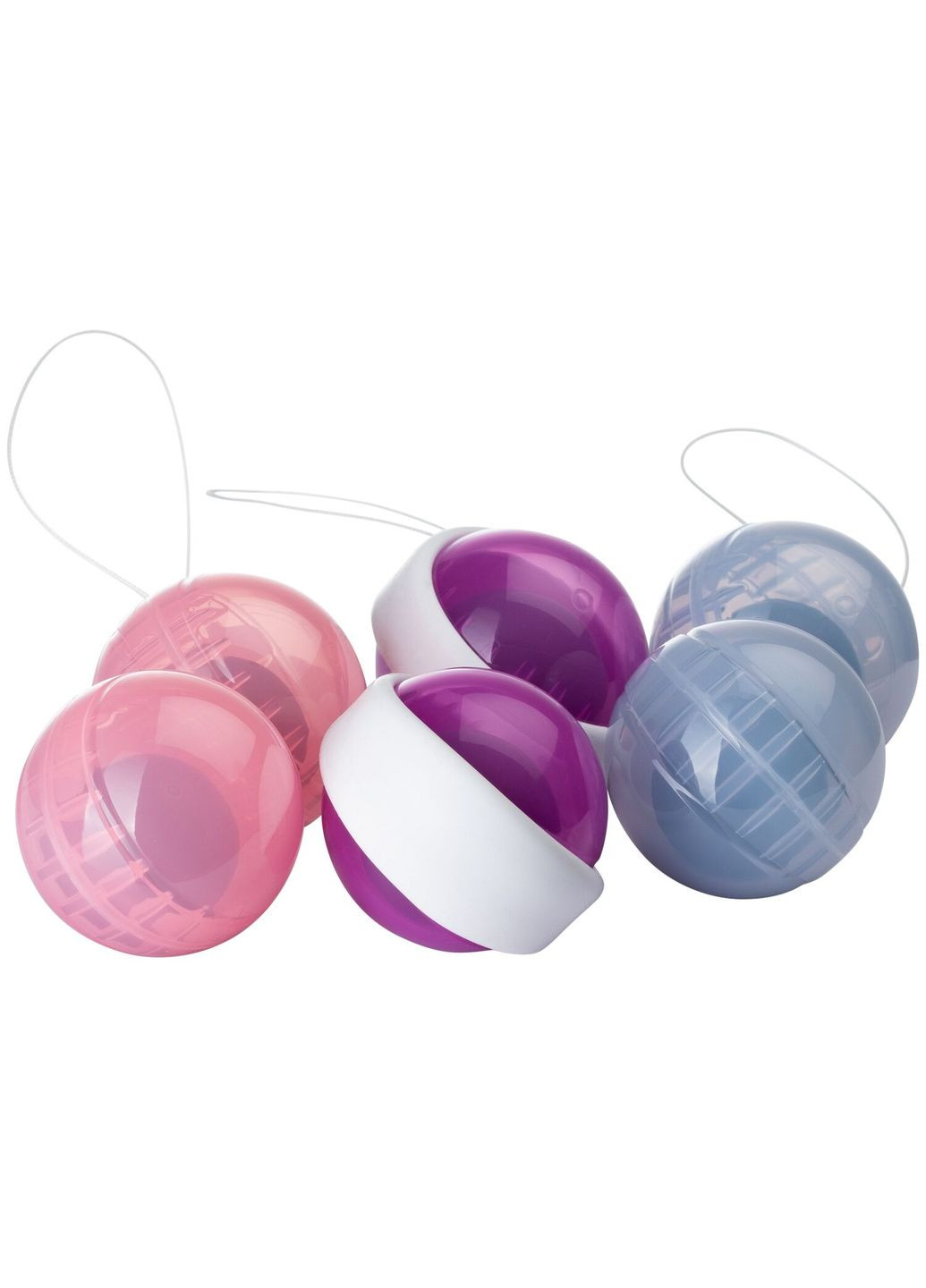 Набір вагінальних кульок Beads Plus, діаметр 3,5 см, змінне навантаження 2х28, 2х37 та 2х60 г Lelo (296492164)