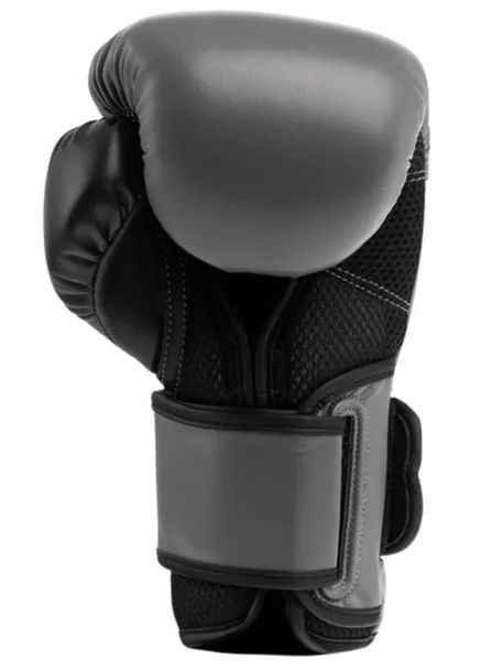 Боксерські рукавиці POWERLOCK 2R TRAINING GLOVE сірий, чорний Уні 14 унцій Everlast (317196720)