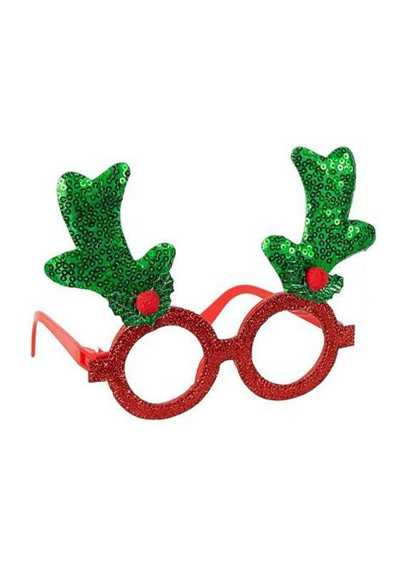 Очки новогодние "Елочка" 2524 SP(Green) размер 13 см Bambi (369669754)