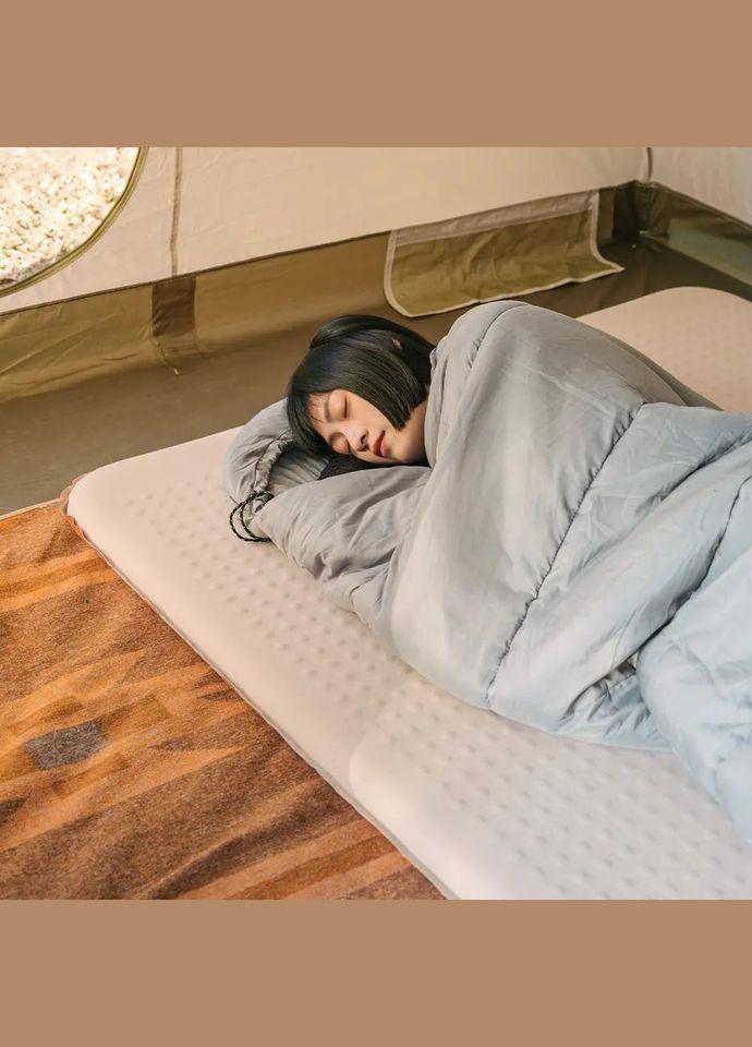 Матрас самонадувной 6 см двойной NH21FCD11, бежевый (A-016846) Naturehike (317351894)