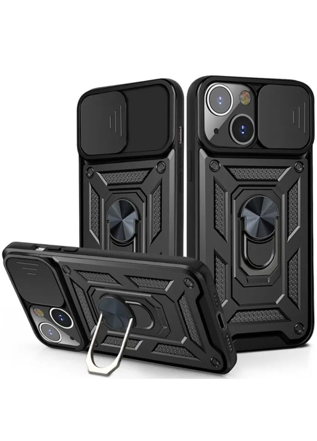 Ударопрочный чехол Camshield Serge Ring для Apple iPhone 13 (6.1") Black No Brand (382912593)