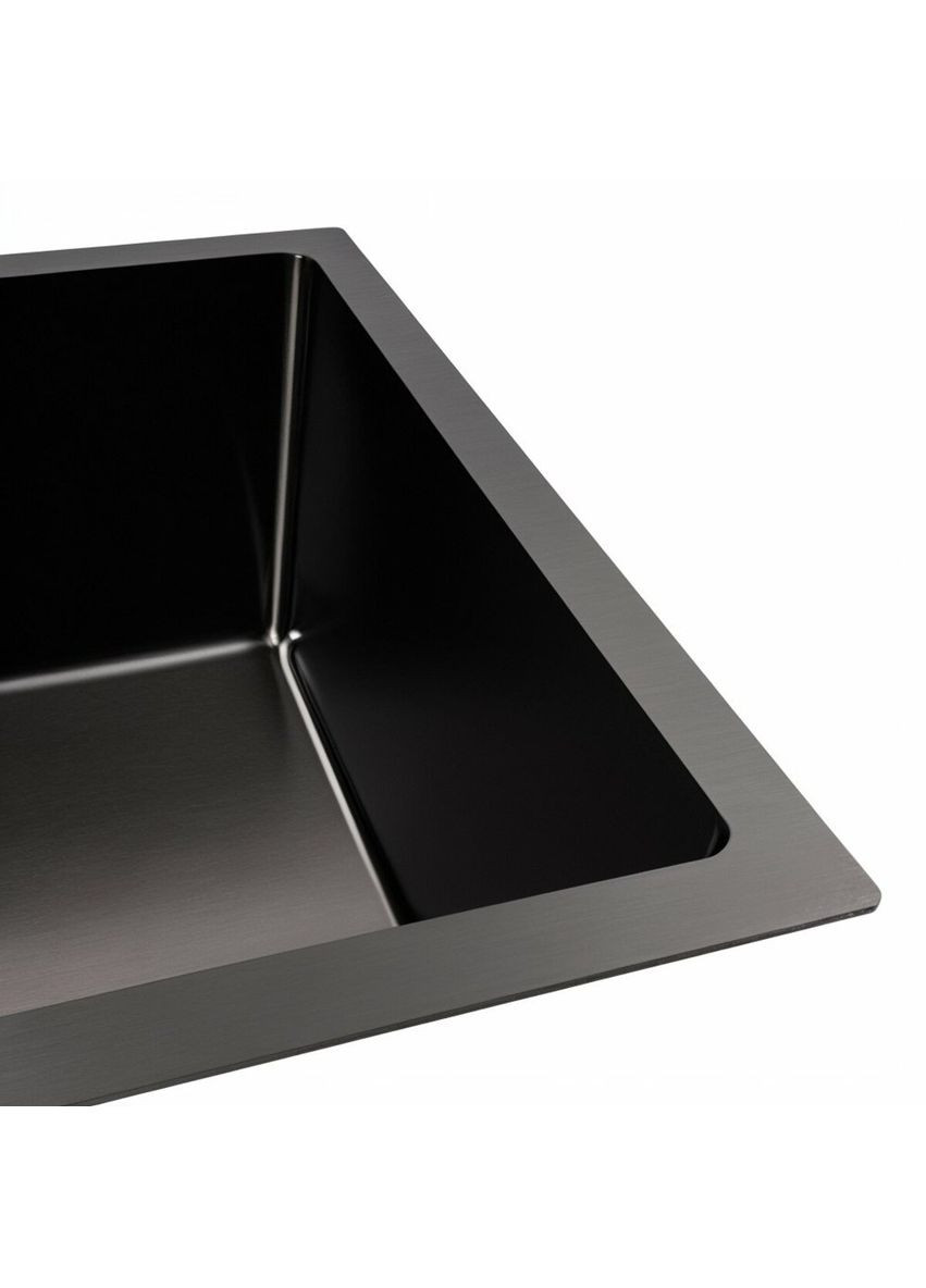 Кухонна мийка PVD чорна 58*43 Handmade монтаж під стільницю (3.0/0.8) Valeso (336936377)