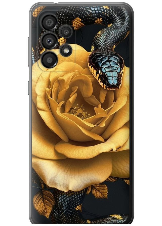 Силіконовий чохол 'Black snake and golden rose' для Endorphone Samsung Galaxy A33 5G A336B (286766982)