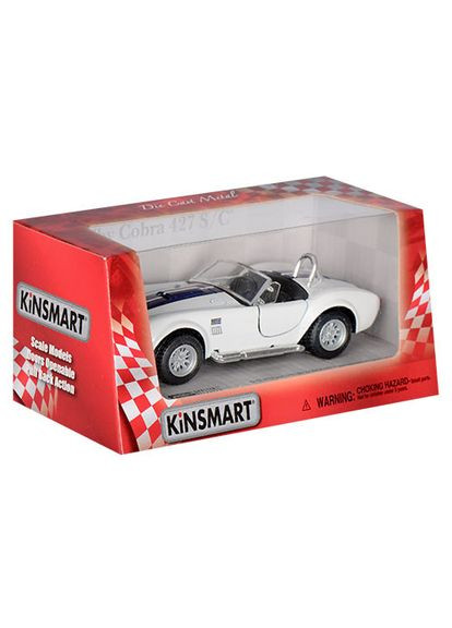 Машинка SHELBY COBRA 1:32 KT5322W Белый Kinsmart (301835215)