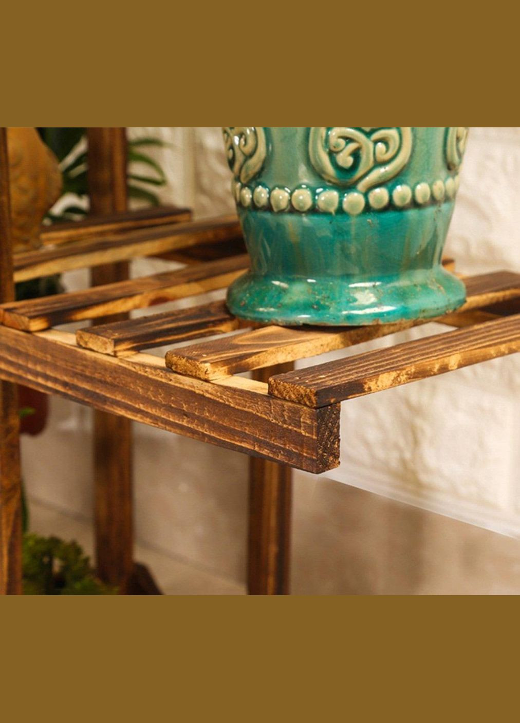 Підставка для квітів з дерева Антоні капучино (ЦВТ-009209) No Brand (328227051)