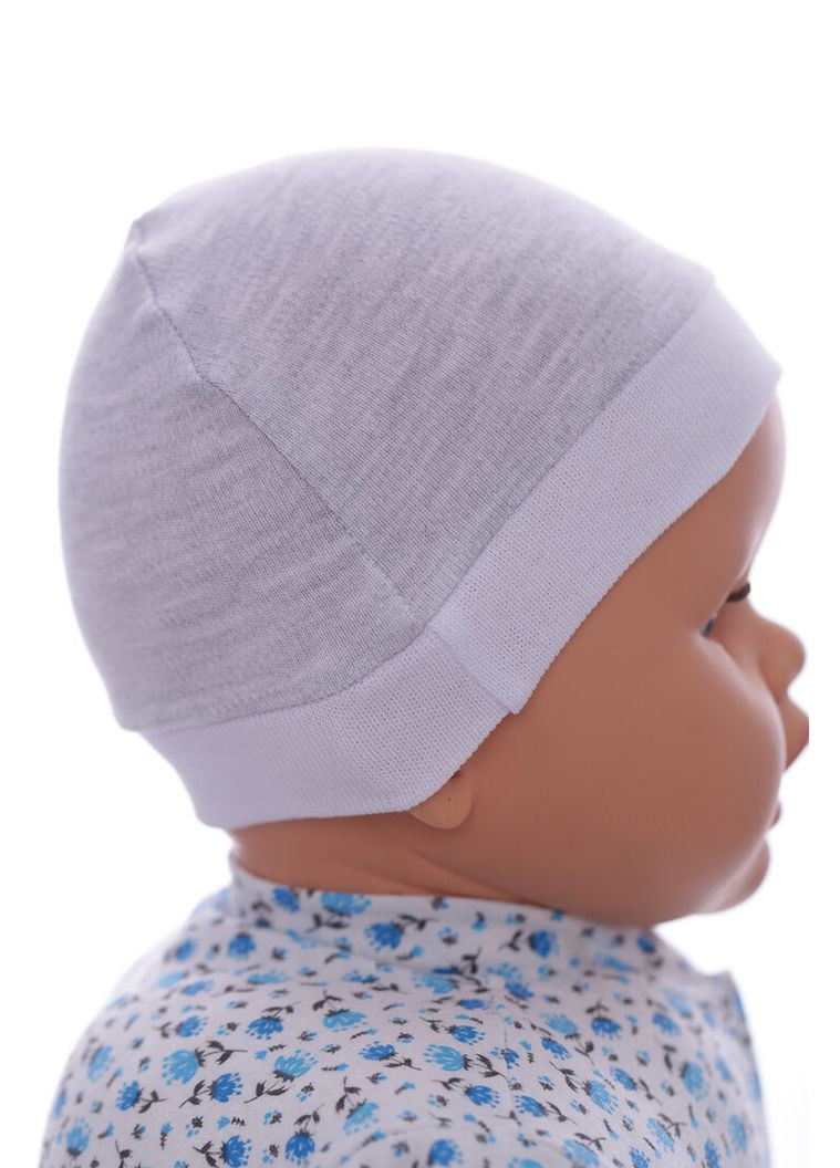 Шапка інтерлок сірий 3м+ (41963) BABYKROHA (317042767)