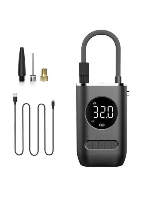 Портативний акумуляторний компресор CZK3668 з LCD дисплеєм і ліхтариком No Brand - (387615014)