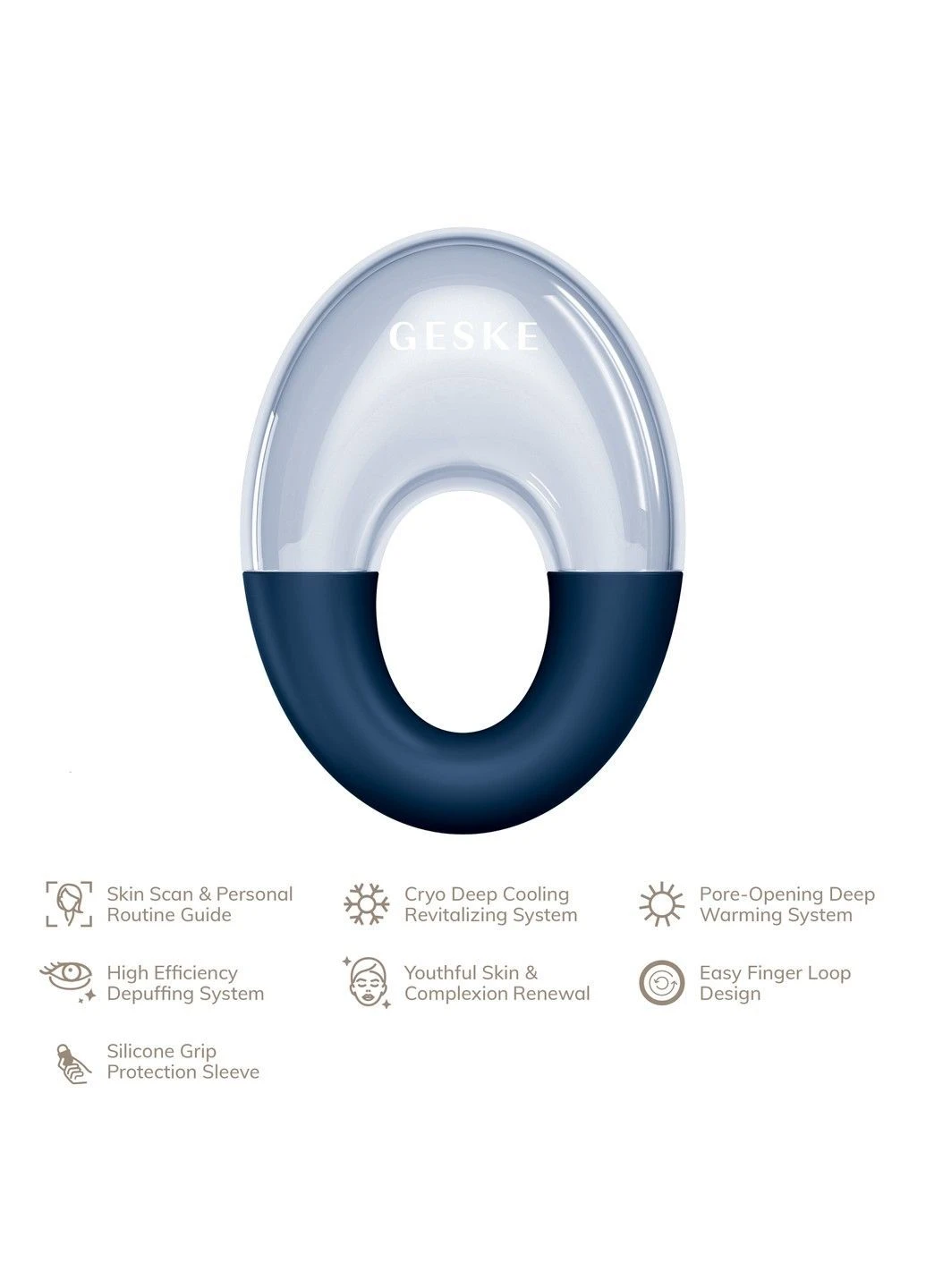 Масажер для очей Cool&Warm Eye Massager 7в1 midnight GESKE (396270257)