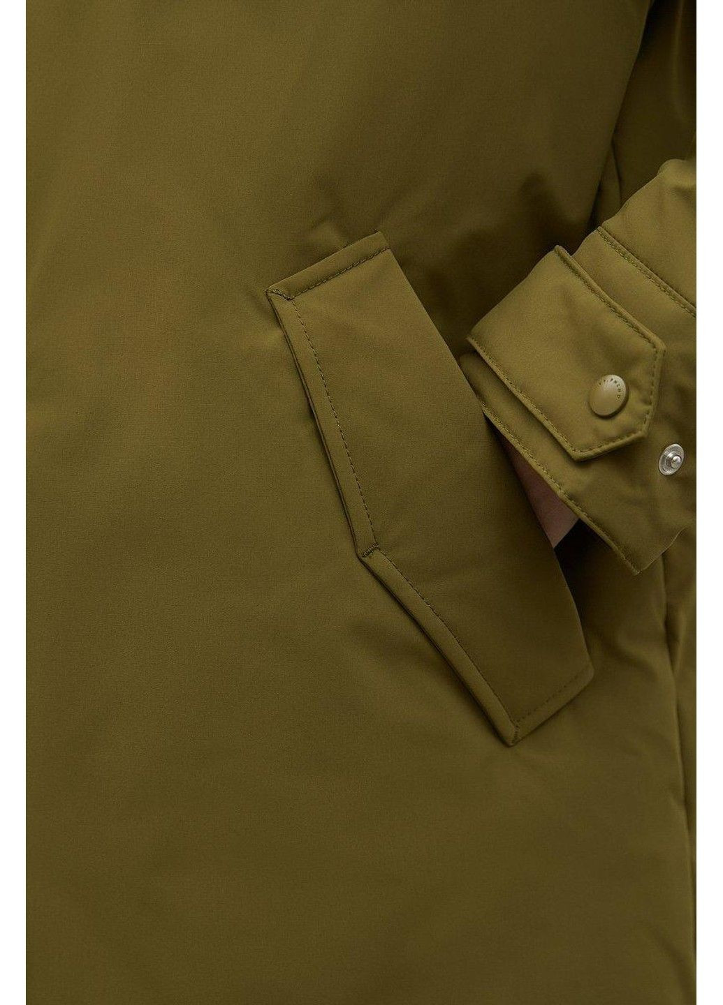 Оливковый (хаки) зимний Пуховик Finn Flare