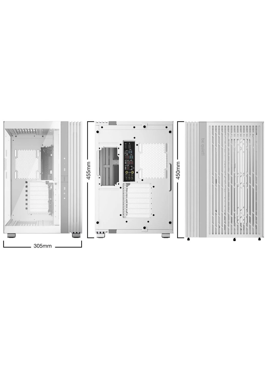 Корпус Light Base 600 DX White (BGW66) be quiet! (400048566)