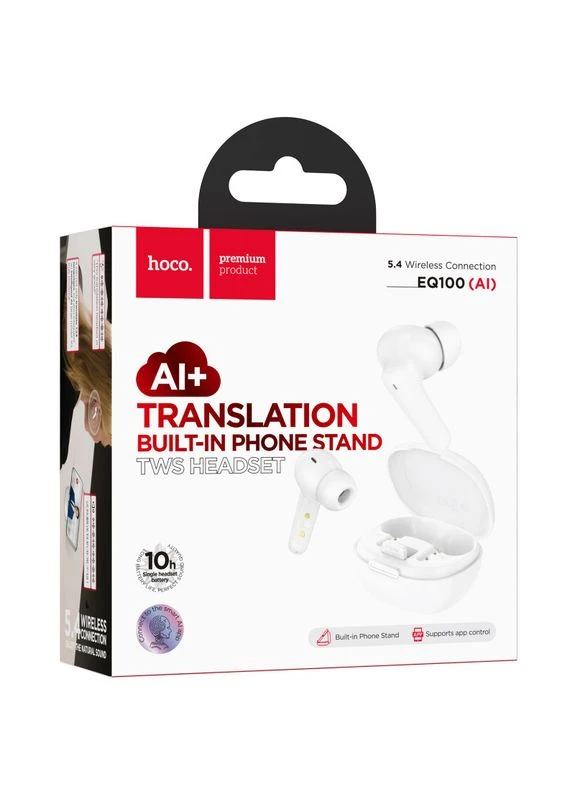 Бездротові навушники TWS EQ100 Intelligent AI translation (App) Hoco (401830897)