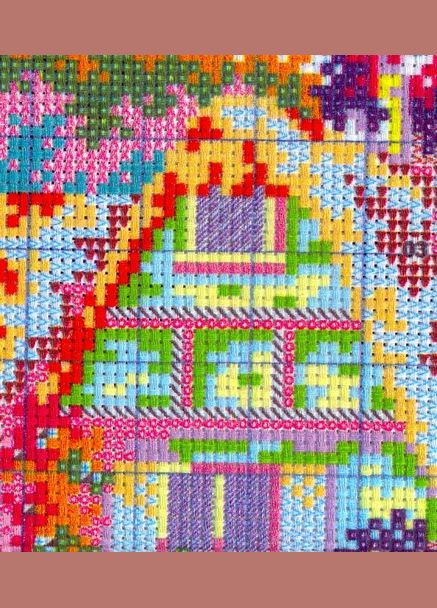 Набір для вишивання за нанесеною на канву схемою "Summer's affection". AIDA 14CT printed 50*33 см Joy Sunday (313613265)