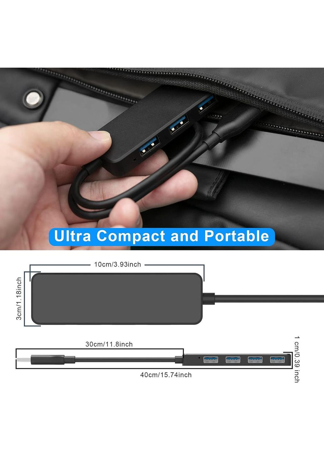 4-портовий USB-концентратор Yizhet USB 3.0 No Brand (363320294)