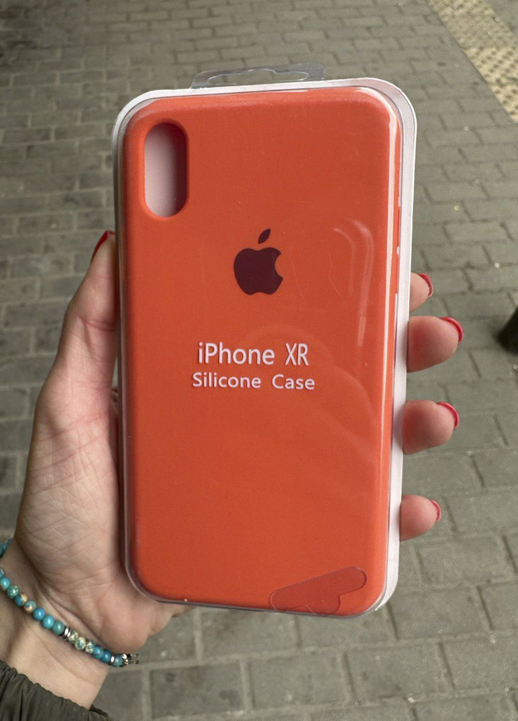 Чохол для iPhone Xr Silicone Case Orange помаранчовий No Brand (289754168)