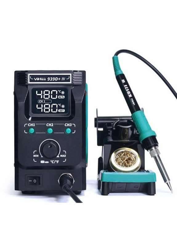 Паяльная станция 939D+ IV паяльник / 200 - 450°С / 3 канала памяти / 90 Вт Yihua (317204225)