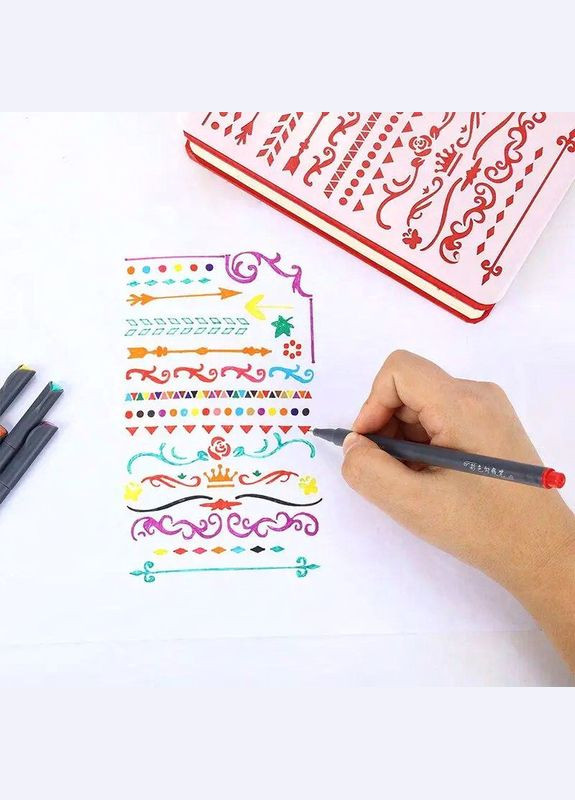 Набір різнокольорових лінерів Fineliner Color 12 кольорів, професійний набір лінерів для скетчів та малювання! 123 (337342393)