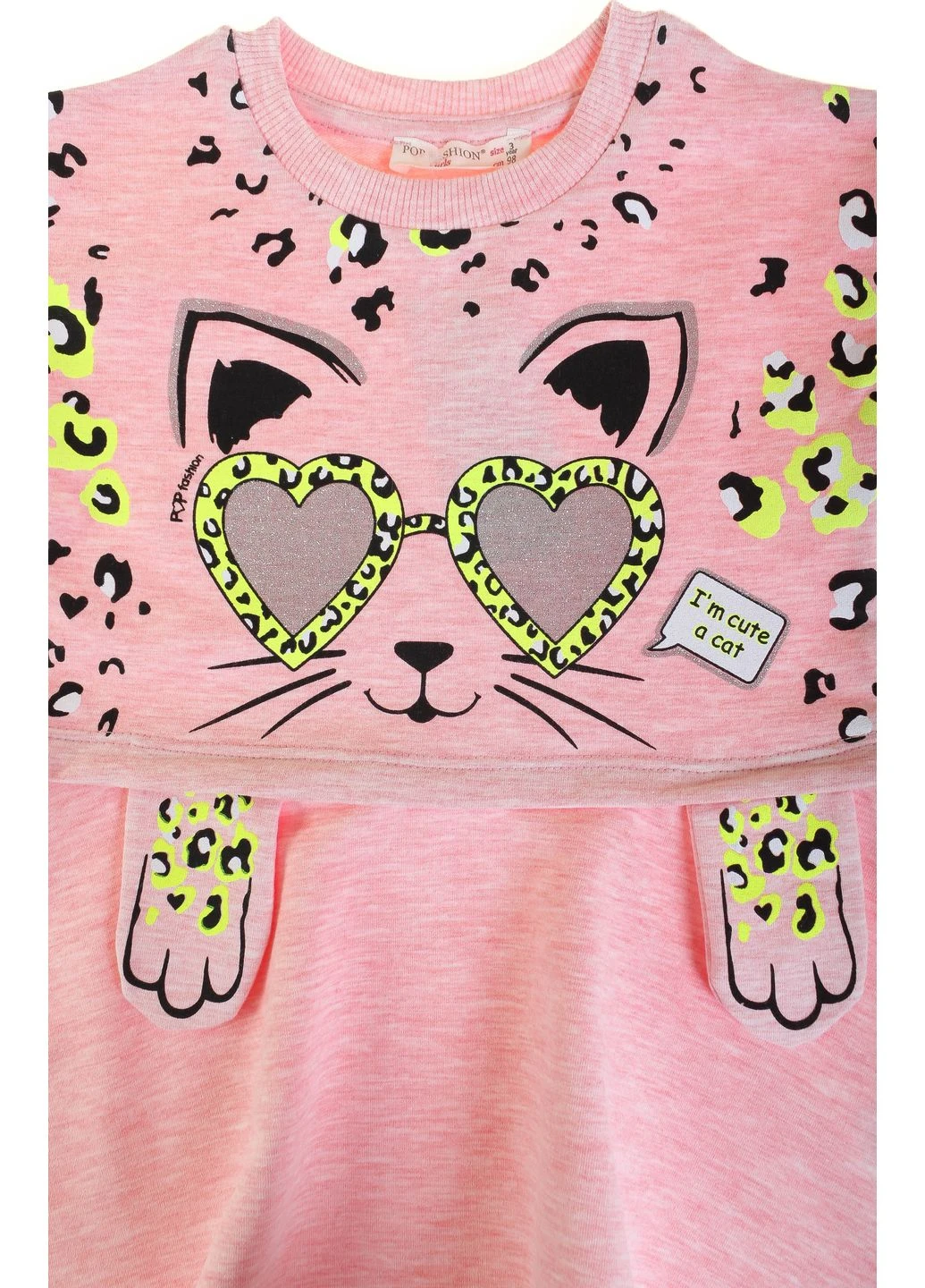 Персиковое платье 6723 меланжевый Pop Fashion (393746508)