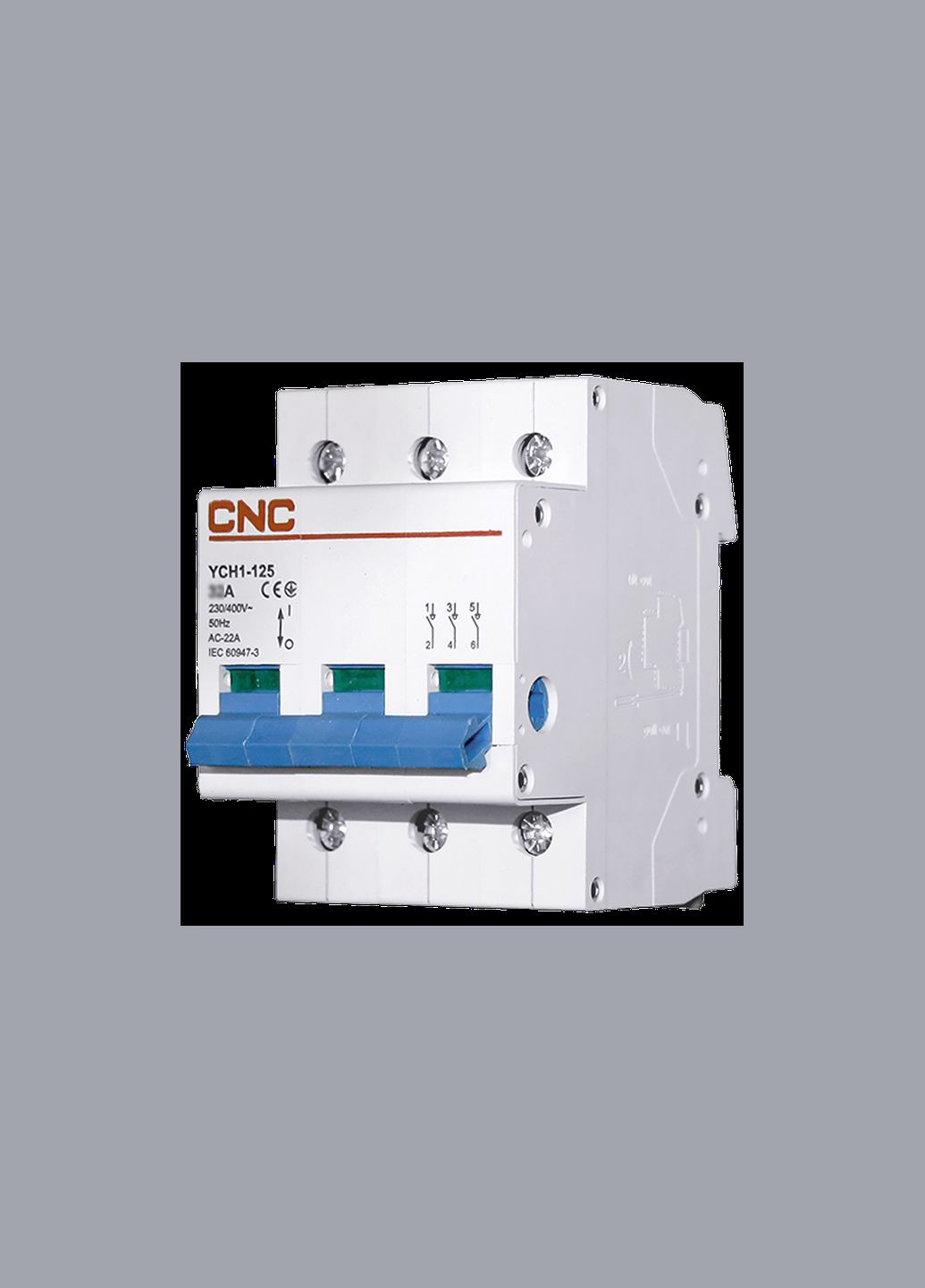 Вимикач навантаження 3P 100A [Б00031653] YCH1-125 CNC (344538128)